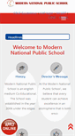 Mobile Screenshot of modernnationalpublicschool.com